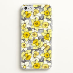 Daffodil Daze - Spring Pattern  - Floral Phone Case for iPhone 5 / 5s / SE 2016