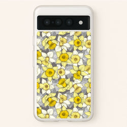 Daffodil Daze - Spring Pattern  - Floral Phone Case for Google Pixel 7 Pro