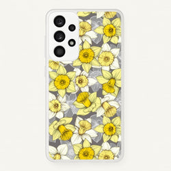 Daffodil Daze - Spring Pattern  - Floral Phone Case for Galaxy A53