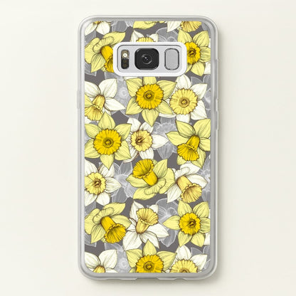Daffodil Daze - Spring Pattern  - Floral Phone Case for Galaxy S8