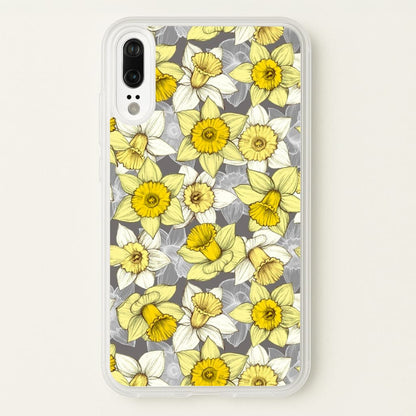 Daffodil Daze - Spring Pattern  - Floral Phone Case for Huawei P20