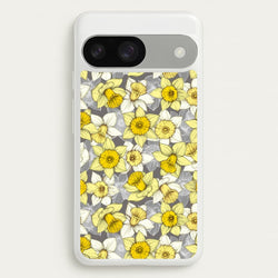 Daffodil Daze - Spring Pattern  - Floral Phone Case for Google Pixel 9 / 9 Pro