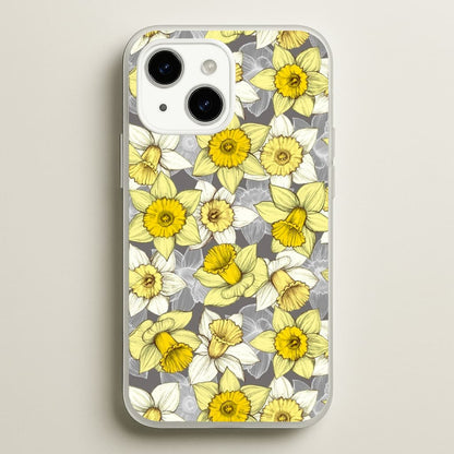 Daffodil Daze - Spring Pattern  - Floral Phone Case for iPhone 14