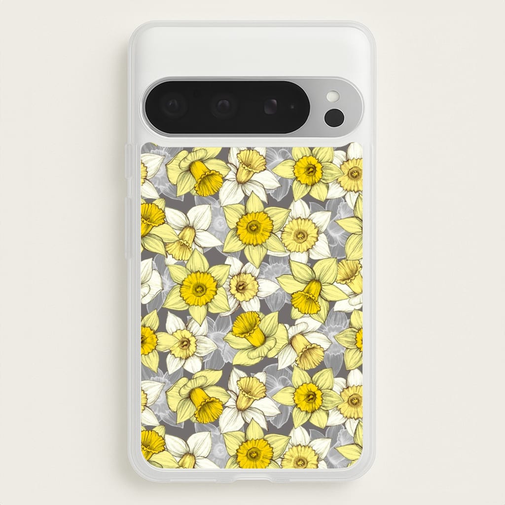 Daffodil Daze - Spring Pattern  - Floral Phone Case for Google Pixel 9 Pro XL