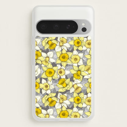 Daffodil Daze - Spring Pattern  - Floral Phone Case for Google Pixel 9 Pro XL