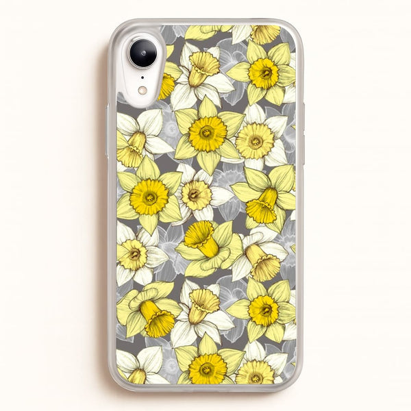 Daffodil Daze - Spring Pattern  - Floral Phone Case for iPhone XR