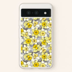 Daffodil Daze - Spring Pattern  - Floral Phone Case for Google Pixel 8