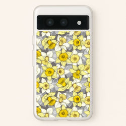 Daffodil Daze - Spring Pattern  - Floral Phone Case for Google Pixel 8a