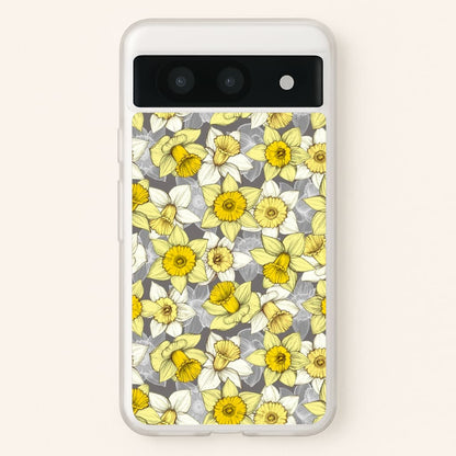 Daffodil Daze - Spring Pattern  - Floral Phone Case for Google Pixel 8a