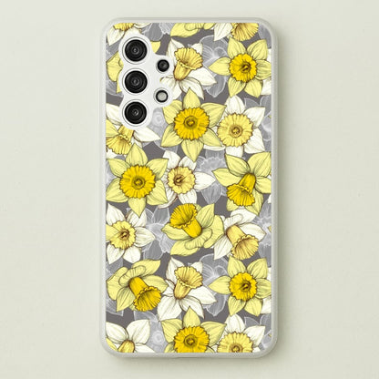 Daffodil Daze - Spring Pattern  - Floral Phone Case for Galaxy A13