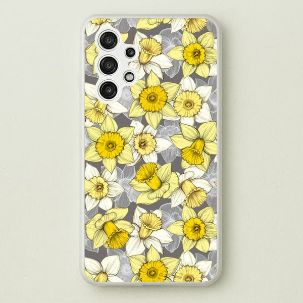 Daffodil Daze - Spring Pattern  - Floral Phone Case for Galaxy A13
