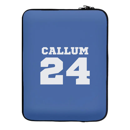 Dark Blue - Personalised Football Laptop Sleeve