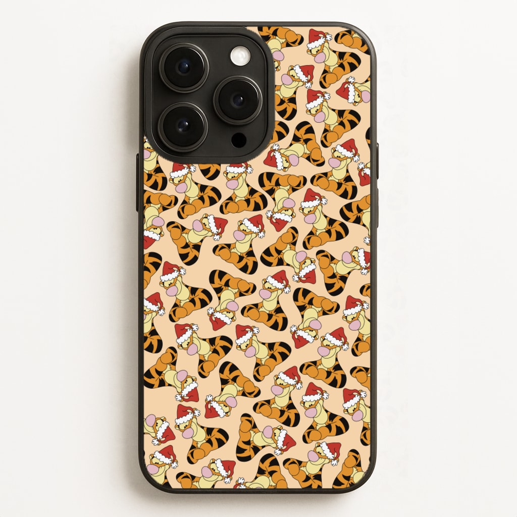 Tiger Pattern Christmas  - Disney Christmas Phone Case for iPhone 16 Pro Max