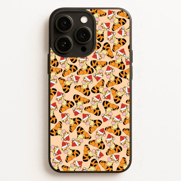 Tiger Pattern Christmas  - Disney Christmas Phone Case for iPhone 16 Pro Max