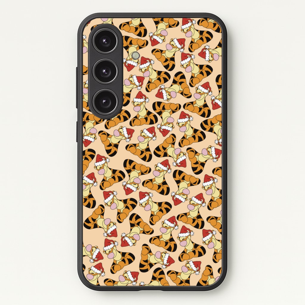 Tiger Pattern Christmas  - Disney Christmas Phone Case for Galaxy S24 Plus