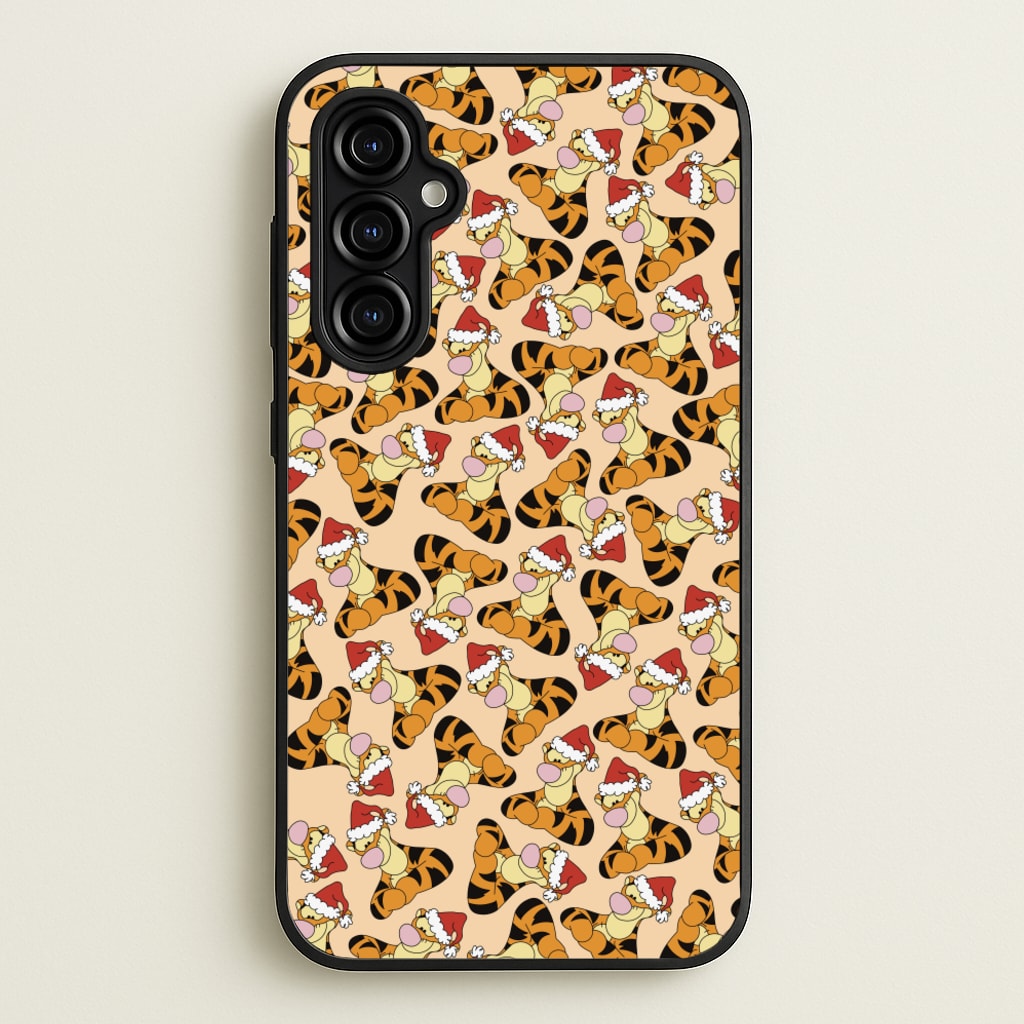 Tiger Pattern Christmas  - Disney Christmas Phone Case for Galaxy A54