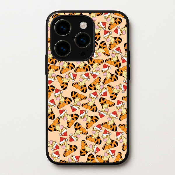 Tiger Pattern Christmas  - Disney Christmas Phone Case for iPhone 15 Pro Max