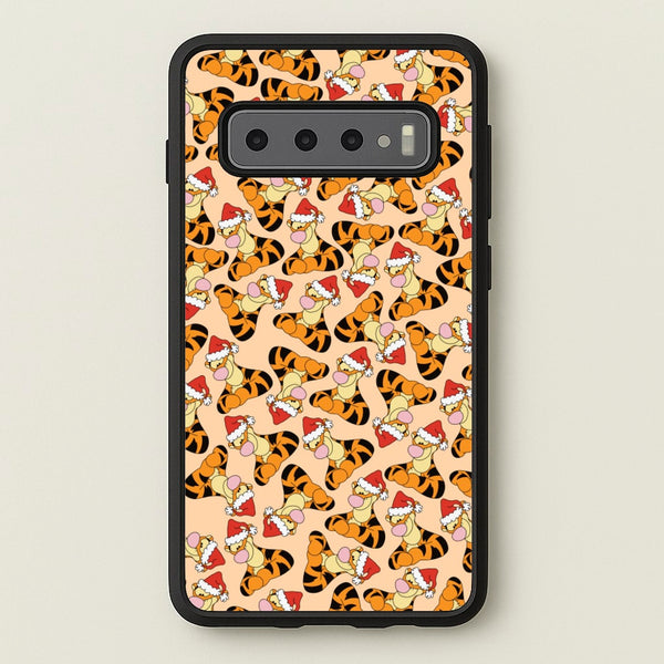 Tiger Pattern Christmas  - Disney Christmas Phone Case for Galaxy S10