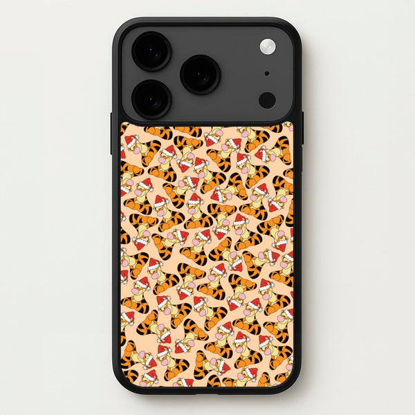 Tiger Pattern Christmas Phone Case for iPhone 17 Pro