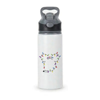 Mouse Christmas Lights Christmas Active Water Bottle