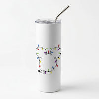 Mouse Christmas Lights Christmas Skinny Tumbler