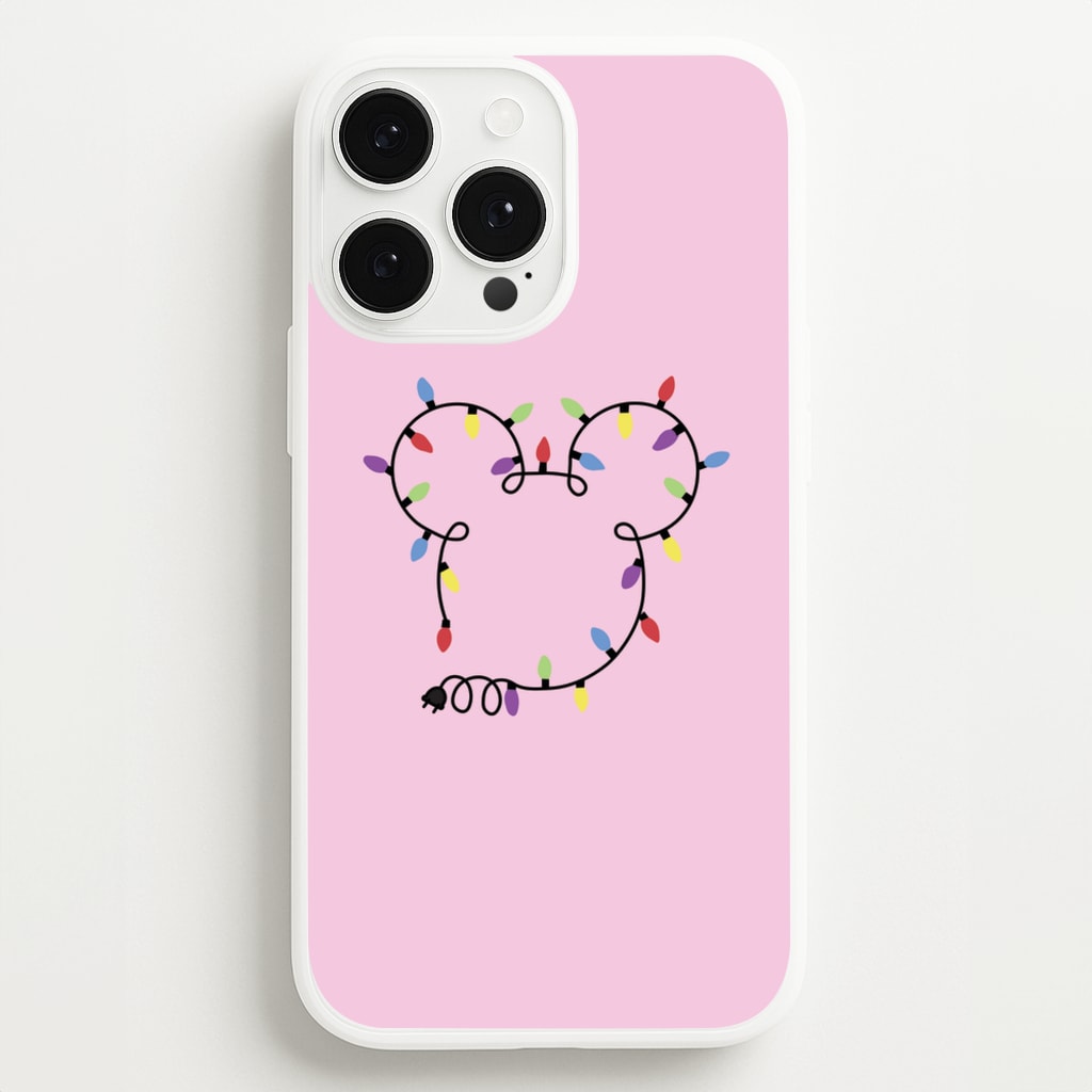 Mouse Christmas Lights Christmas  - Disney Christmas Phone Case for iPhone 13 Pro Max