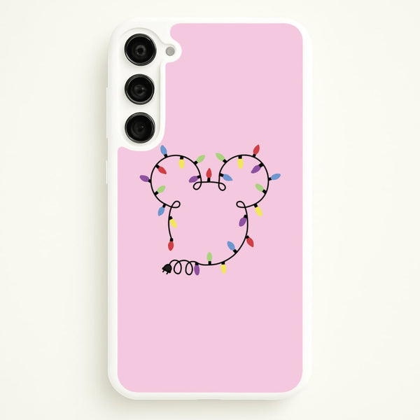 Mouse Christmas Lights Christmas  - Disney Christmas Phone Case for Galaxy S23 Plus
