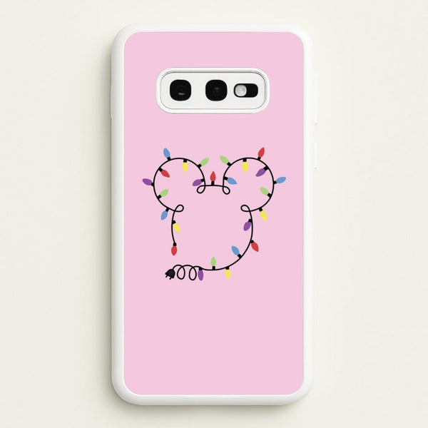 Mouse Christmas Lights Christmas  - Disney Christmas Phone Case for Galaxy S10e