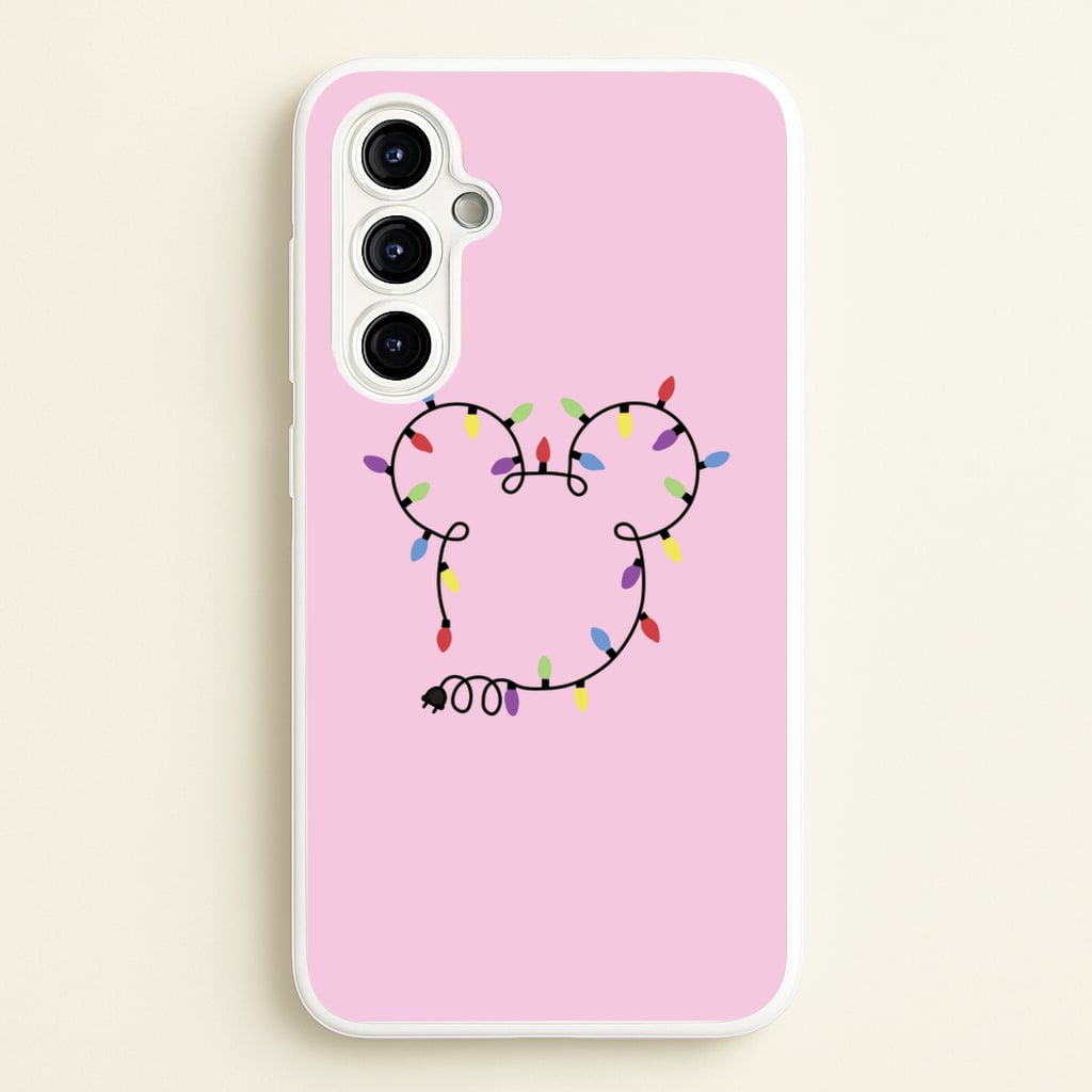 Mouse Christmas Lights Christmas  - Disney Christmas Phone Case for Galaxy A54