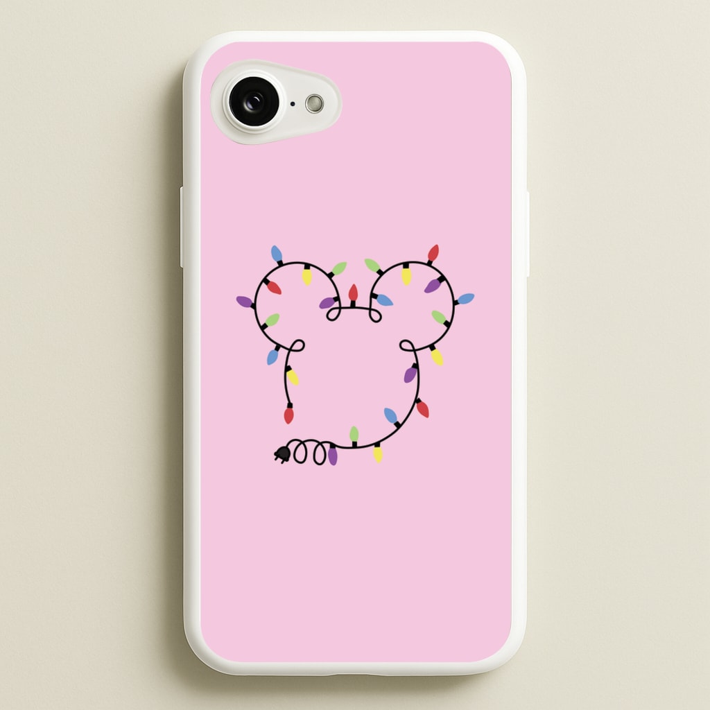 Mouse Christmas Lights Christmas  - Disney Christmas Phone Case for iPhone 16e
