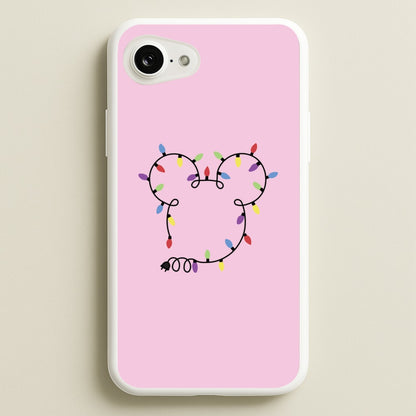 Mouse Christmas Lights Christmas  - Disney Christmas Phone Case for iPhone 16e