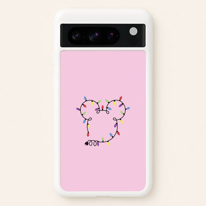 Mouse Christmas Lights Christmas  - Disney Christmas Phone Case for Google Pixel 8 Pro