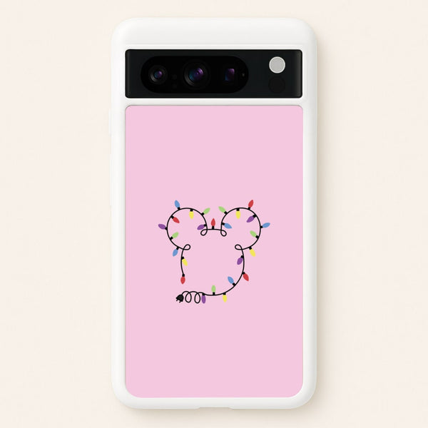 Mouse Christmas Lights Christmas  - Disney Christmas Phone Case for Google Pixel 8 Pro