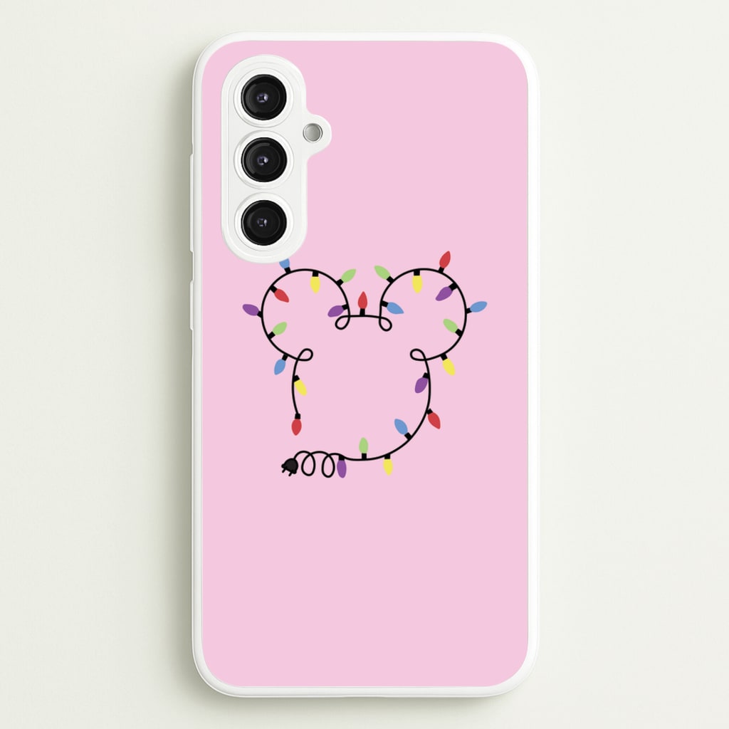 Mouse Christmas Lights Christmas  - Disney Christmas Phone Case for Galaxy S23FE