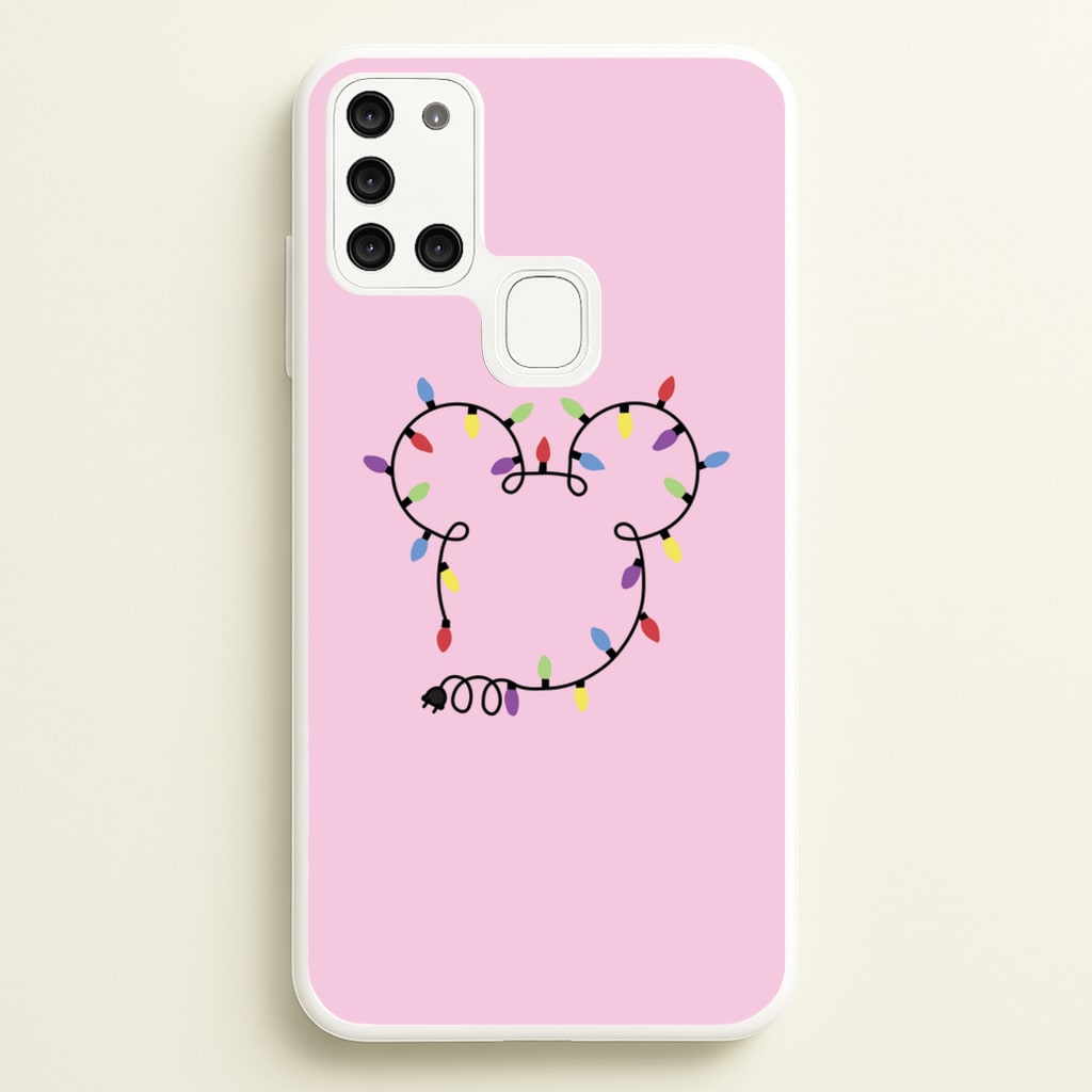 Mouse Christmas Lights Christmas  - Disney Christmas Phone Case for Galaxy A21s
