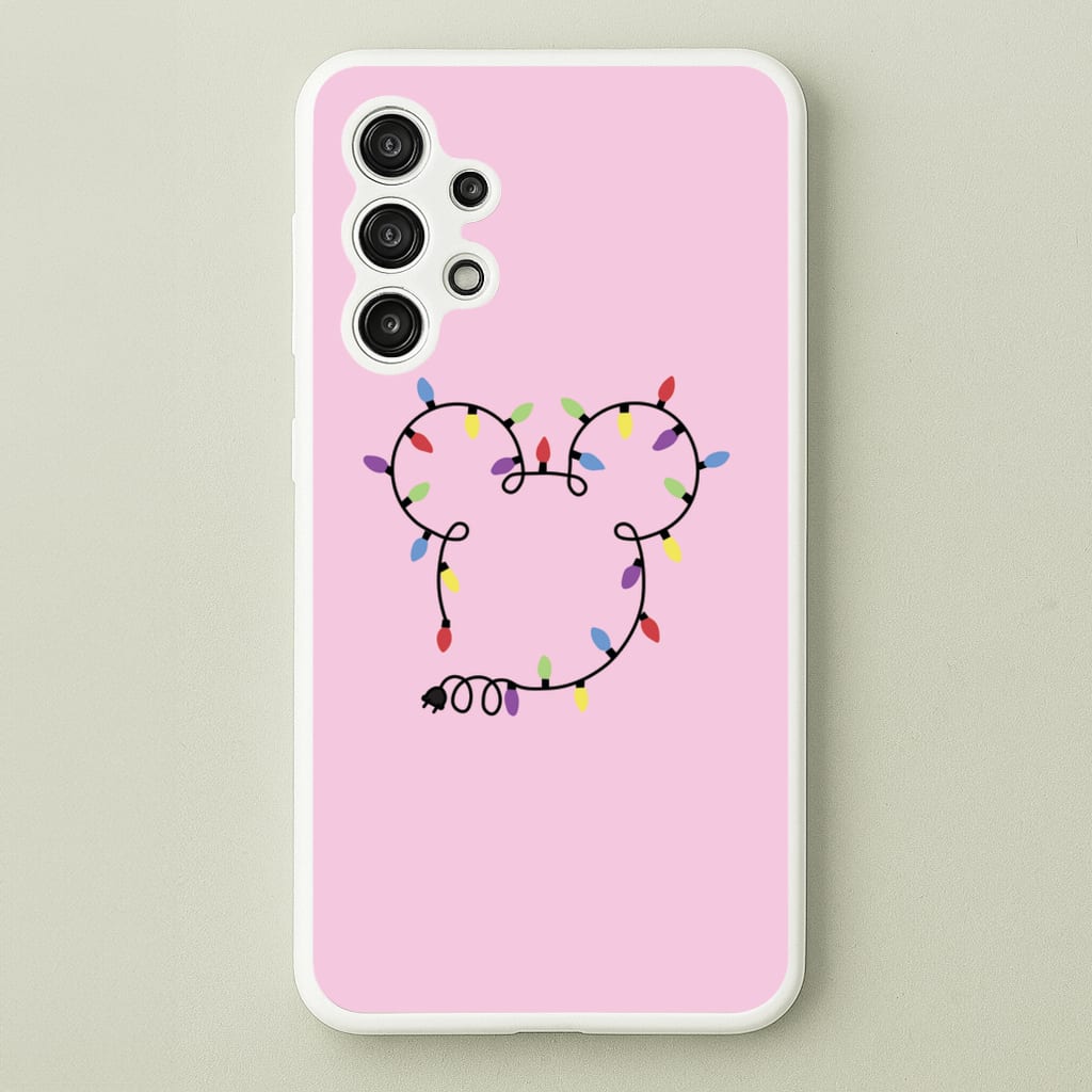 Mouse Christmas Lights Christmas  - Disney Christmas Phone Case for Galaxy A13