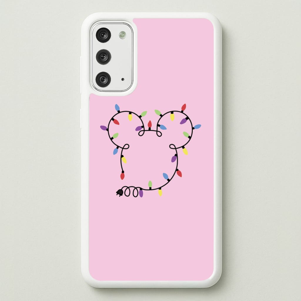 Mouse Christmas Lights Christmas  - Disney Christmas Phone Case for Galaxy Note 20