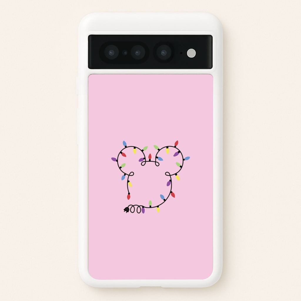 Mouse Christmas Lights Christmas  - Disney Christmas Phone Case for Google Pixel 7 Pro