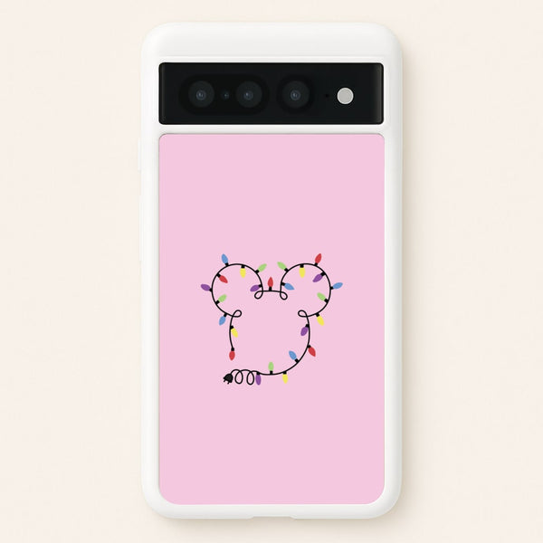 Mouse Christmas Lights Christmas  - Disney Christmas Phone Case for Google Pixel 7 Pro