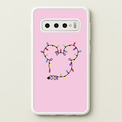 Mouse Christmas Lights Christmas  - Disney Christmas Phone Case for Galaxy S10