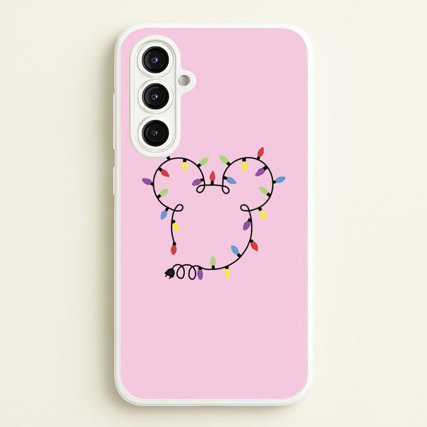 Mouse Christmas Lights Christmas  - Disney Christmas Phone Case for Galaxy A16