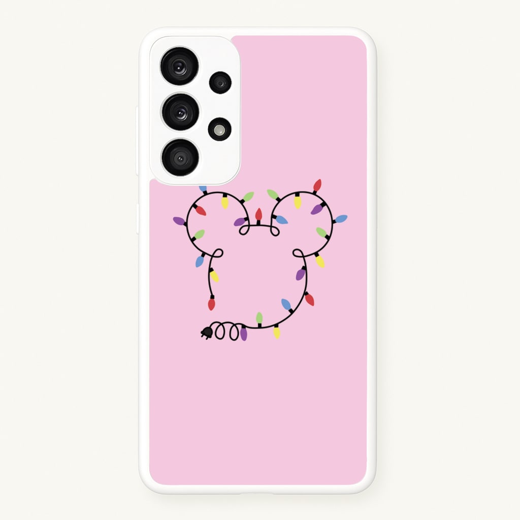 Mouse Christmas Lights Christmas  - Disney Christmas Phone Case for Galaxy A53