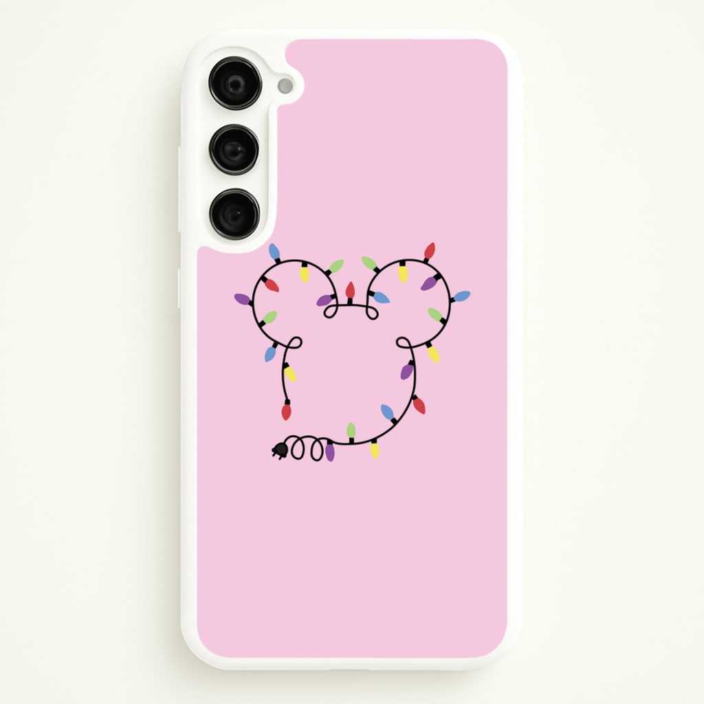 Mouse Christmas Lights Christmas  - Disney Christmas Phone Case for Galaxy S23