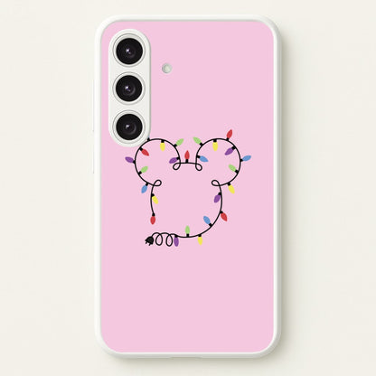 Mouse Christmas Lights Christmas  - Disney Christmas Phone Case for Galaxy S24 Plus