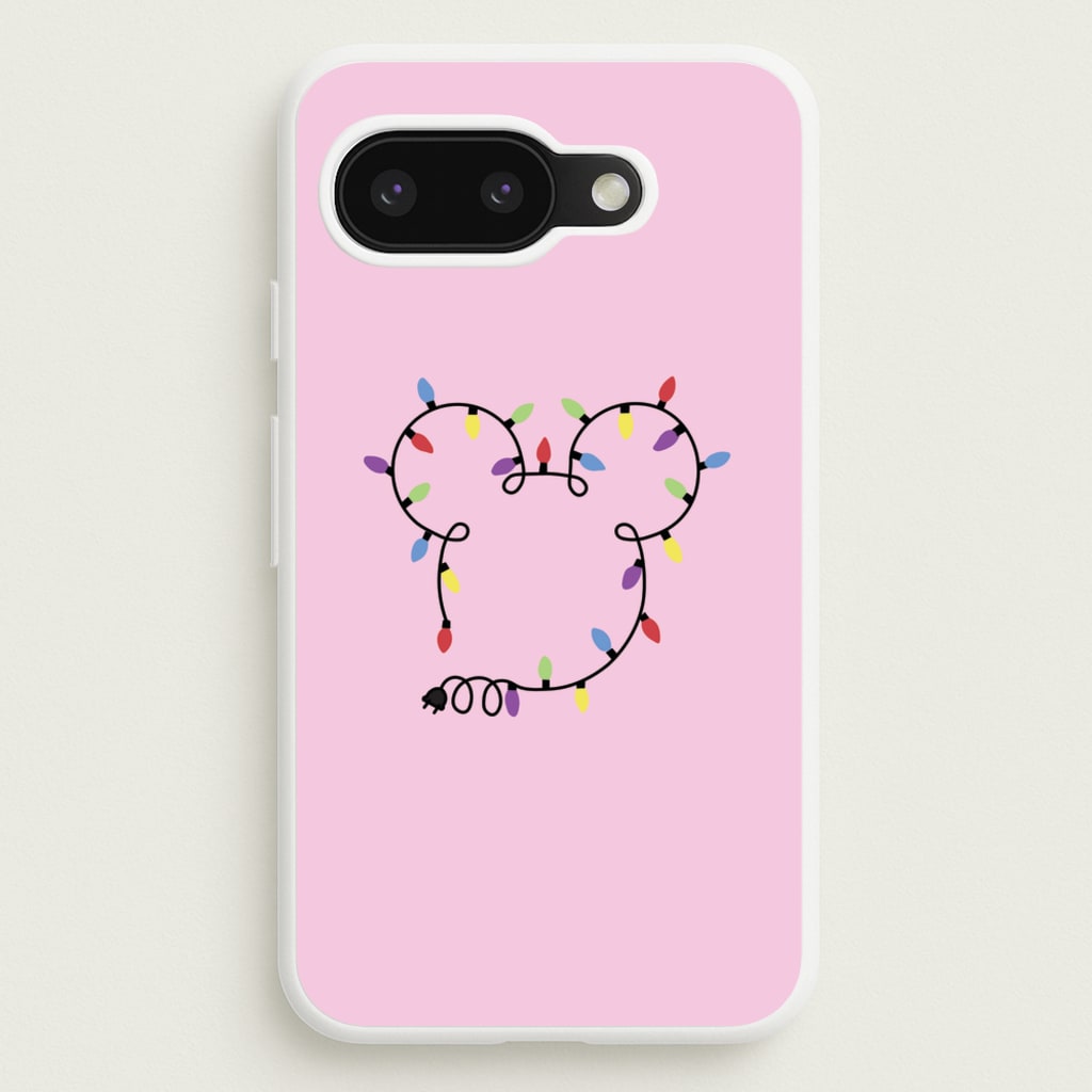 Mouse Christmas Lights Christmas  - Disney Christmas Phone Case for Google Pixel 9a