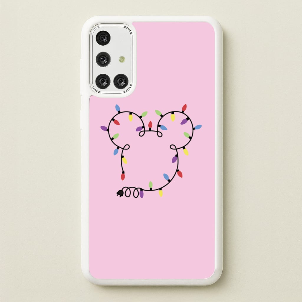 Mouse Christmas Lights Christmas  - Disney Christmas Phone Case for Galaxy A71