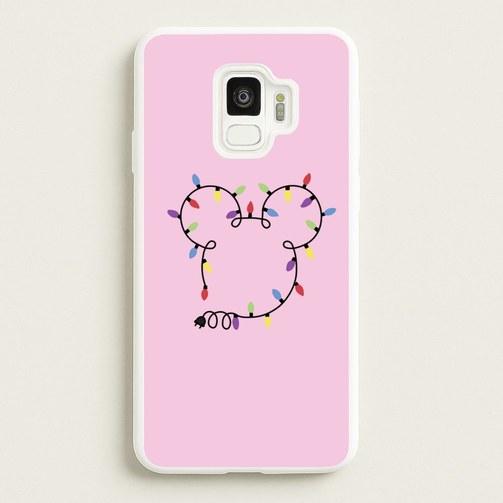 Mouse Christmas Lights Christmas  - Disney Christmas Phone Case for Galaxy S9