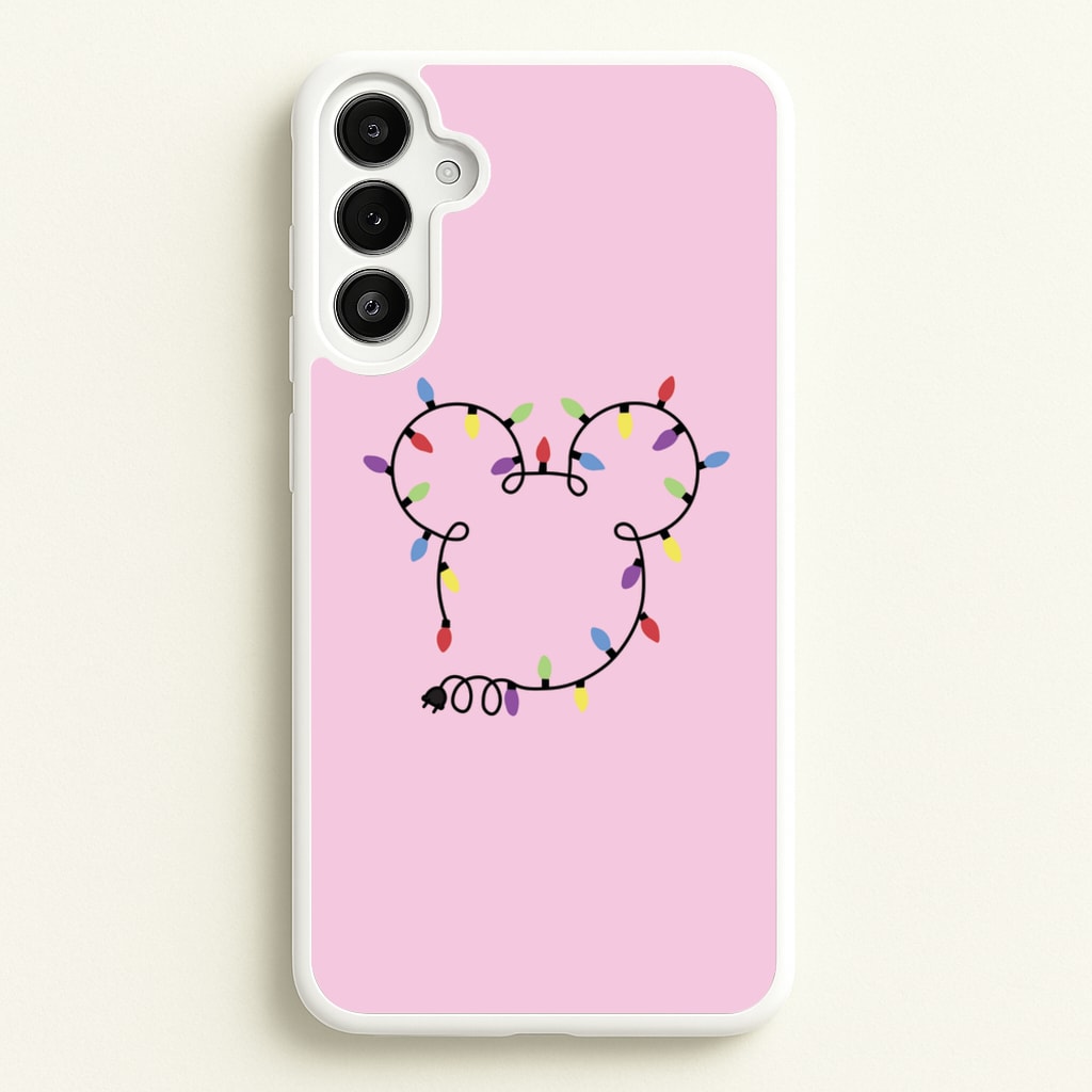 Mouse Christmas Lights Christmas  - Disney Christmas Phone Case for Galaxy A34