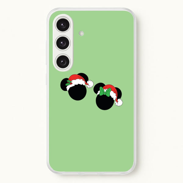 Festive Mice Christmas  - Disney Christmas Phone Case for Galaxy S24
