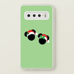 Festive Mice Christmas  - Disney Christmas Phone Case for Galaxy S10 Plus